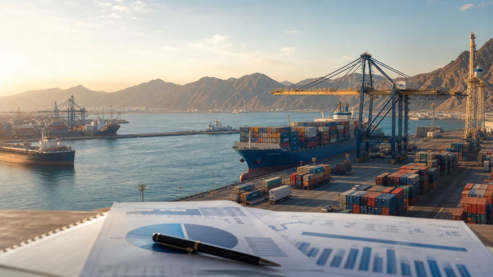 Commercial seaport and policy analysis representing an international trade-mainstreaming review