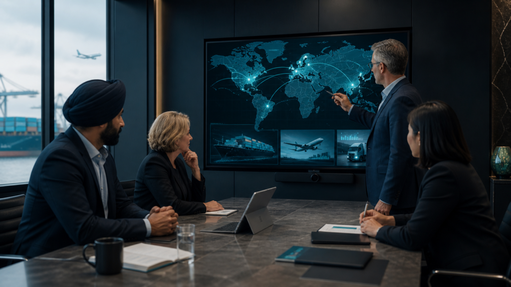 Canadian business leaders planning an international export diversification strategy